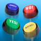 Granatan Buzzers Set of 4, Yes No & Maybe Sound Buttons, Small, ABS, Red/Yellow/Green/Blue, Model 7253301822