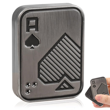 Judixy Fidget Slider, Metal Poker Push Card, Fidget Clicker, Fidget Toys For Adults Teens, Relieve Stress Anxiety Adhd, Gift For