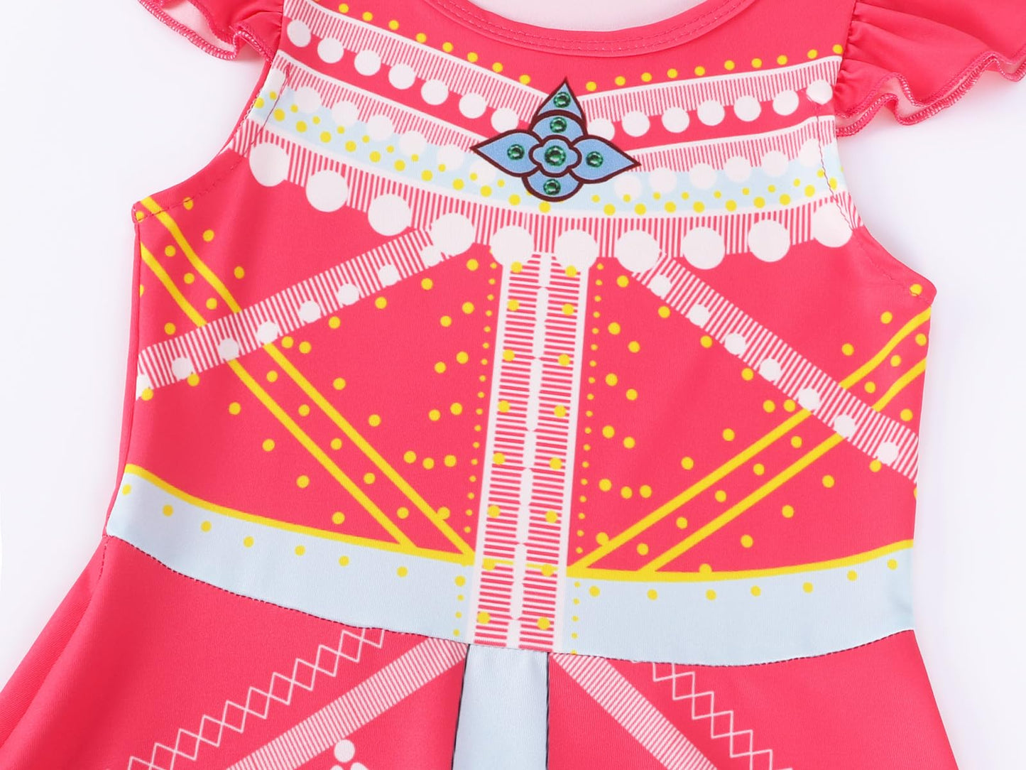 WonderBabe Girls Arabian Princess Costumes Little Girls Dress Up Cosplay Fancy Halloween Christmas Party Outfit with Cape size 7