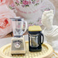 Luozzy Mini Blender Toy & Coffee Machine Model 1: 12 Miniature Dollhouse Kitchen Accessories Coffee Pot Blender Toy For Kids Pre