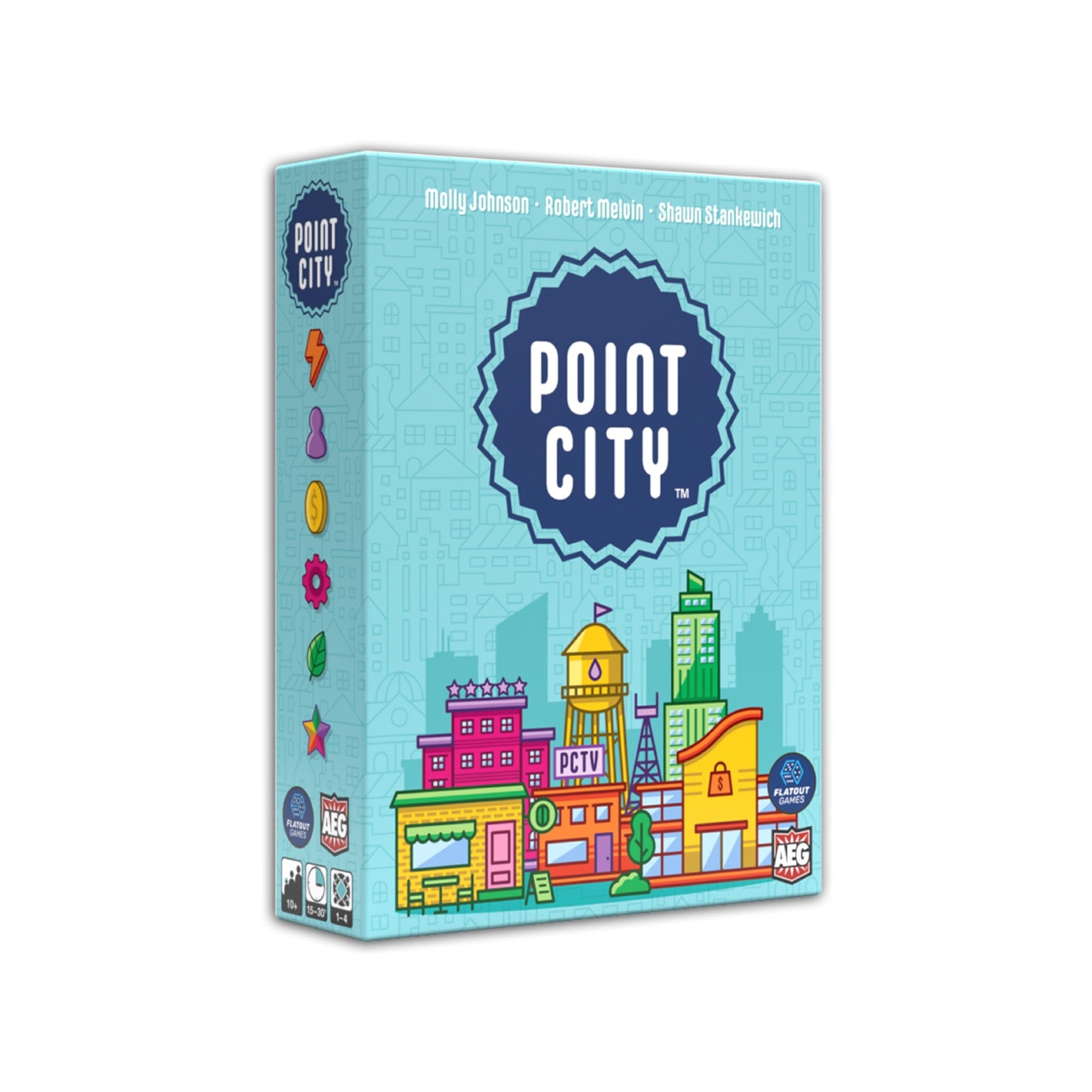 AEG & Flatout Games | Point City - A City Building Card Game for the Whole Family | Easy to Learn | Quick to Play | Ages 10+ | 1
