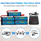 AMZZN 5PCS 3.7V 680mAh 1S Lipo Battery with JST Plug and 5-in-1 Charger for UDI U817 U818A V959 V222 V929 S032 RC Drone, Four Ax