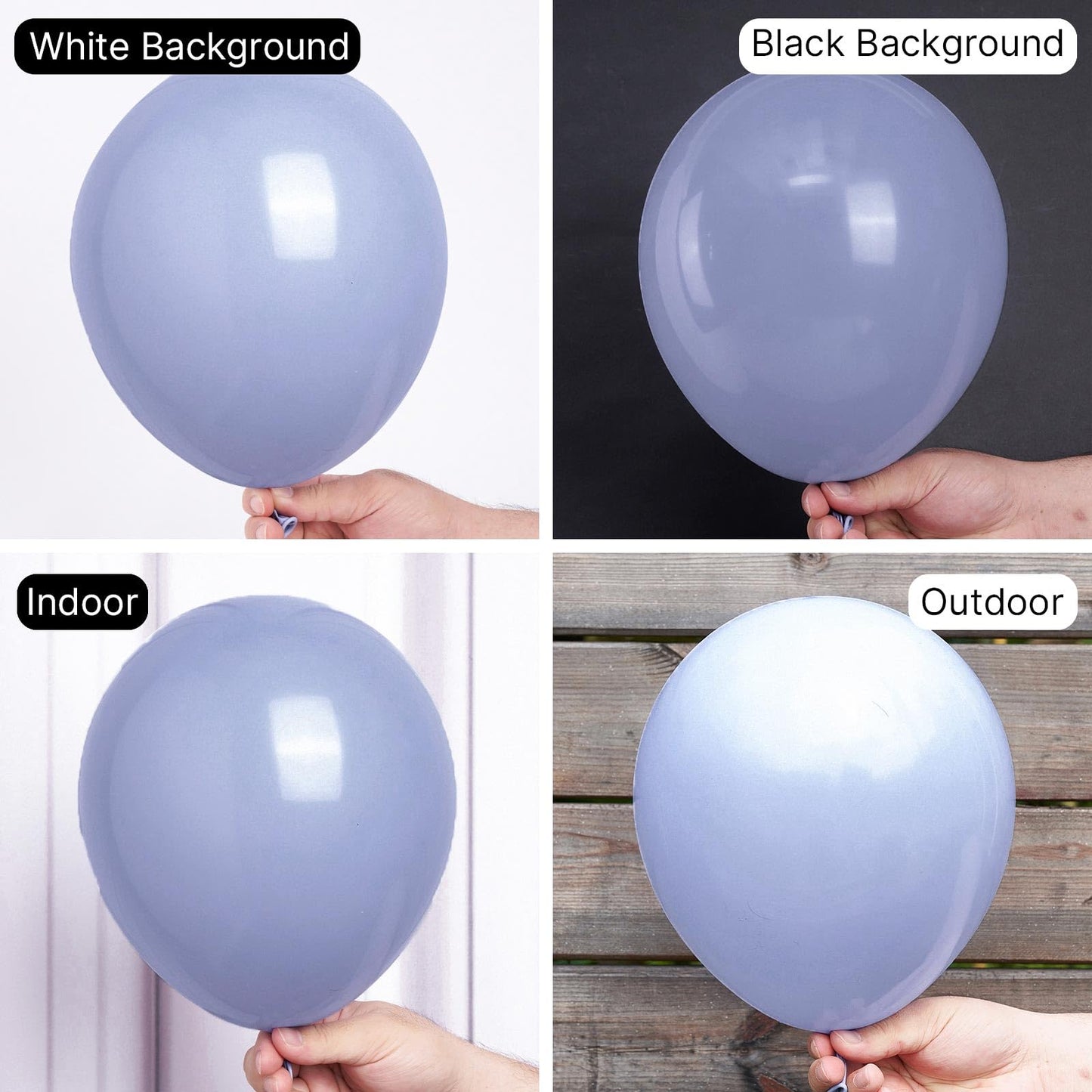 Partywoo Dusty Blue Balloons, 138 Pcs Boho Blue Balloons, Blue Balloons Different Sizes Pack Of 18 Inch 12 Inch 10 Inch 5 Inch Slate Blue Balloons, Lavender Balloons For Party Decorations, Blue-F49