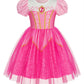 Benylion Princess Dress For Girls Princess Dress Up Puff Sleeve Tulle Dress Halloween Christmas Cosplay Party Outfits Birthday G