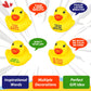 Lenwen 60 Pcs Rubber Duck Bath Toy Inspirational Gift Motivational Rubber Ducks Thank You Gifts Inspirational Party Favors Baby Shower Decorations Birthday Party Favors (1.3 Inch)