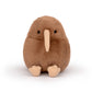 Adorlynetty Kiwi Bird Plush Toy - Realistic 5" Brown Stuffed Animal, Cute Grey Kiwi Bird Gift for Kids and Friends