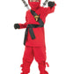 Underwraps Costumes Big Boy'S Children'S Red Ninja Costume, Large 10-12 Childrens Costume, Red, Large