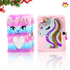 Dicvute 2Pcs Diary With Lock, Gift For 6 7 8 Years Old Girls, Fuzzy Notebook Cute Cat Unicorn Diary Secret Writing Plush Journal