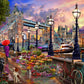 Vermont Christmas Company 1000 Piece Jigsaw Puzzle - London Promenade - Copper Material