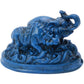 Feng Shui Blue Elephant And Rhinoceros For Protection + Free Red String Bracelet C1008