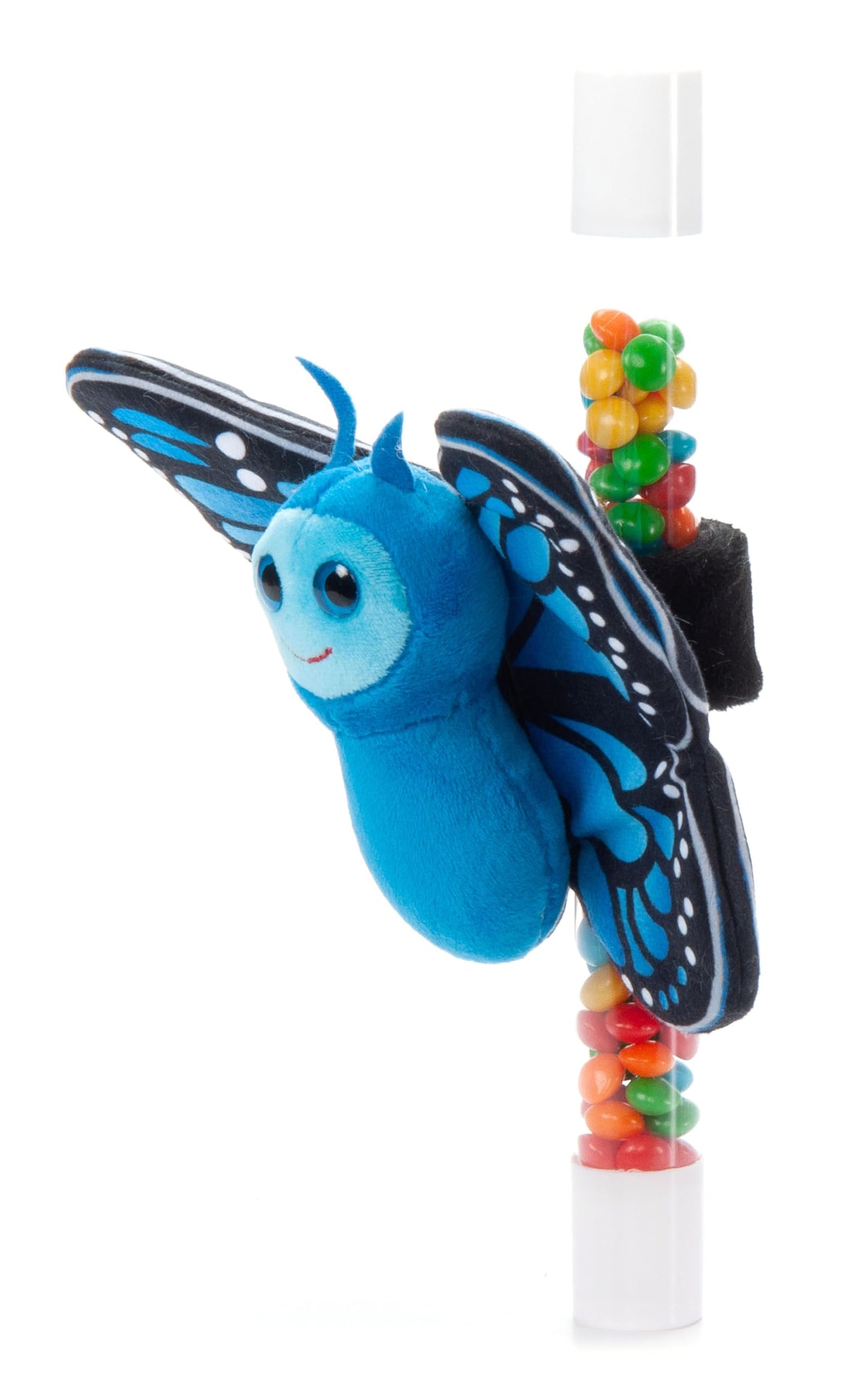 The Petting Zoo Blue Monarch Butterfly Stuffed Animal Plushie Slap Bracelet, Gifts For Kids, Candypalz, Zoologee Monarch Butterf