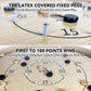 30 Inch Tournament Crokinole Board Game, 2 In 1 Crokinole And Checkers With 26    Playing Surface, Metal Pegs, Wooden Octagon Ca
