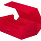 Ultimate Guard Arkhive 800+, Deck Case For 800 Double-Sleeved Tcg Cards, Red, Compatible With Boulders, Magnetic Closure & Microfiber Inner Lining