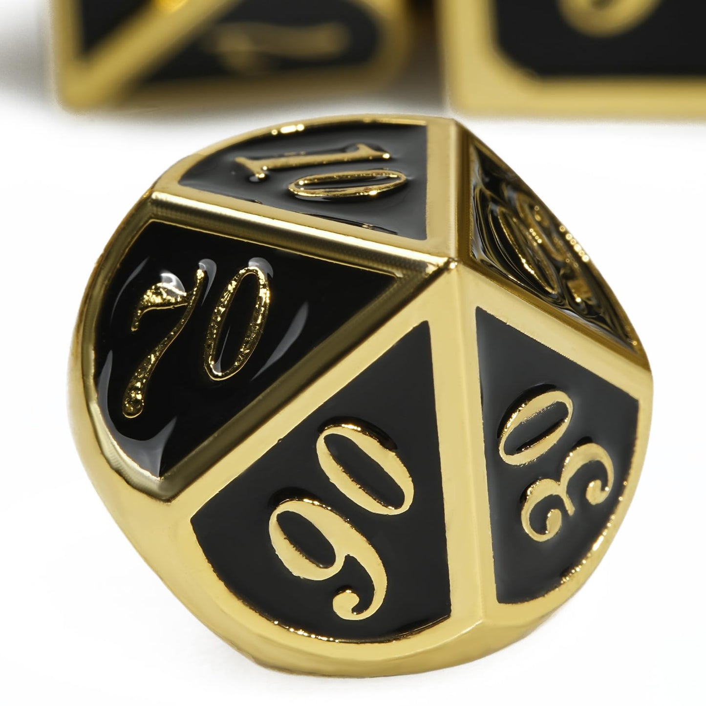 GU BEI TE Metal DND Dice Set,DND Dice 7-pcs Metal Polyhedral Dice Set with Gift Box for Dungeons and Dragons Role Playing Games(