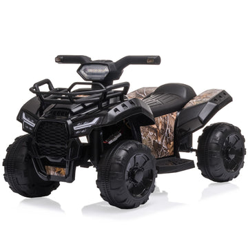 6V Electric Kids Atv Quad With Headlights, Mp3, Usb - For 18-36 Month Boys And Girls