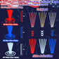Kannove 240 PCS American Usa Flag Accessories for Kids, Patriotic Red White Blue Glow Sticks Party Favors Supplies Bulk,Light up