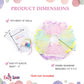 Emily Rose 18" Doll Clothes Set - 3 PC Birthday Princess Outfit, Polyester, Rose, Model INS2146