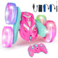 Amicool Remote Control Car for Girls 3-12 with Flashing Light, Toys 4 5 6 7 8 9 Years Old Girl Birthday Gifts Idea, RC Cars Stun