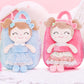 Gloveleya Kids Backpack Toddler Girls Backpacks With Soft Plush Doll Toys Blue 9''