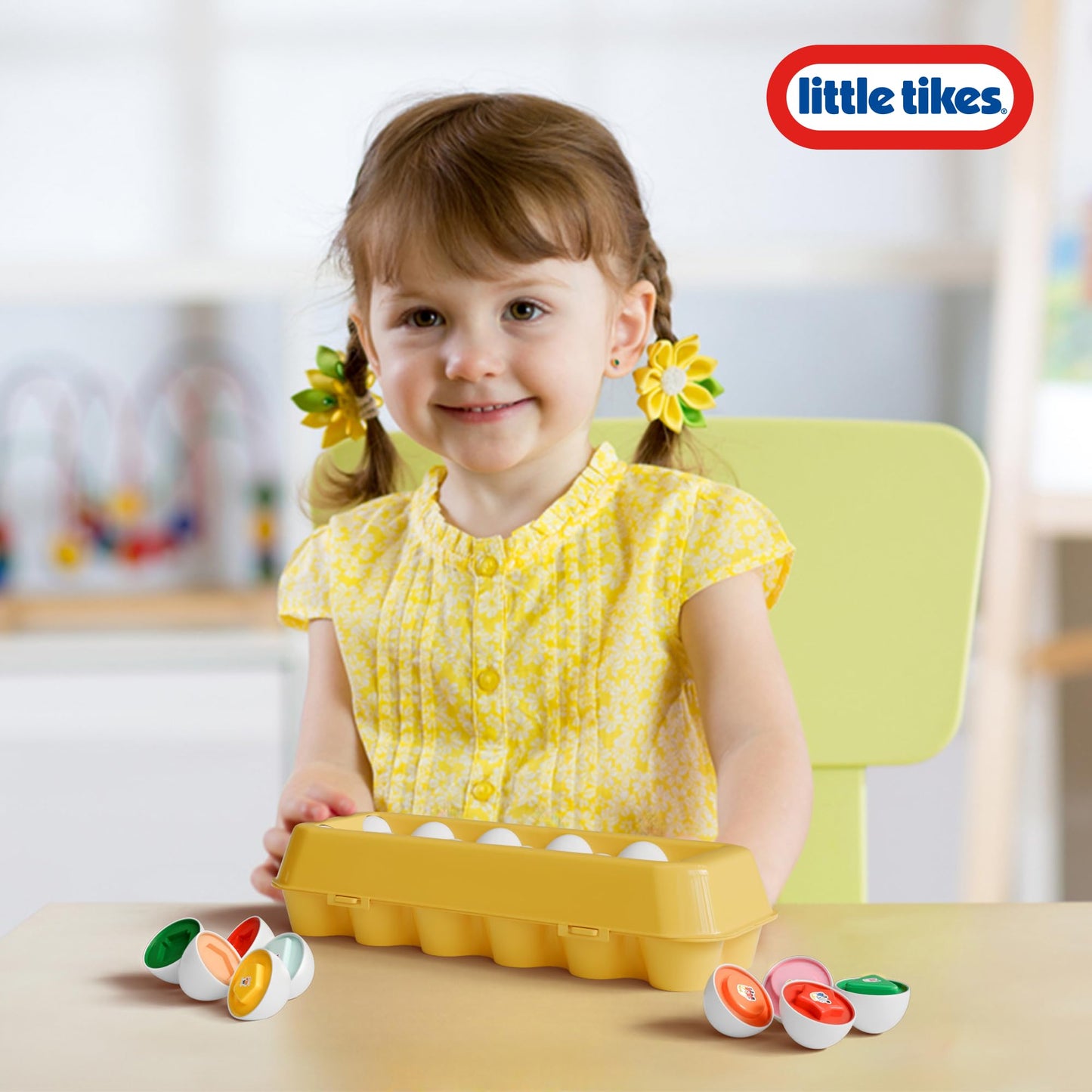 Lollipop Little Tikes Matching Egg Toy, Matching Egg 12pcs, Shape and Color Learning, Educational Puzzle Toy for Kids, Sensory M