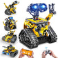 INSOON 520 PCS Robot Toys Building Set - App & Remote Control, 5-in-1 RC Wall Robot, Dinosaur, Plastic, Yellow, Model 8039, Gift for Kids 6