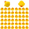 Savita 50Pcs Rubber Ducky Bath Toy For Kids, Float And Squeak Mini Small Yellow Ducks Bathtub Toys For Shower/Birthday/Party Sup