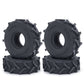 RCHUBAM 4PCS 1.0'' Micro Crawler Tires Rubber Mud Tires for 1/18 TRX4M 1/24 Axial SCX24 90081 AXI00001 AXI00002 AXI00005 AXI0000