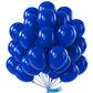 PartyWoo 12 Inch Blue Rubber Balloons - 50 pcs, Dark Blue for Birthday, Wedding, Baby Shower Decorations, Model Y59