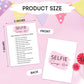Zedev Birthday Party Game - Selfie Scavenger Hunt, Girl Birthday Party Activity Favor, Set Of 20 Games Cards, Birthday Supplies,