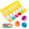 Hamerry Easter Prefilled Basket Stuffers For Toddler,Montessori Color And Shape Recognition Sorting Matching Puzzle Game For Egg
