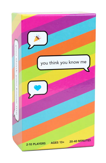 Pink Tiger Games You Think You Know Me Card Game - Cardstock, Model YTYKM