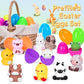 10 Pcs Prefilled Easter Eggs With Animal Finger Puppets Toys Easter Basket Stuffers Fillers For Toddlers, Classroom Prize Suppli