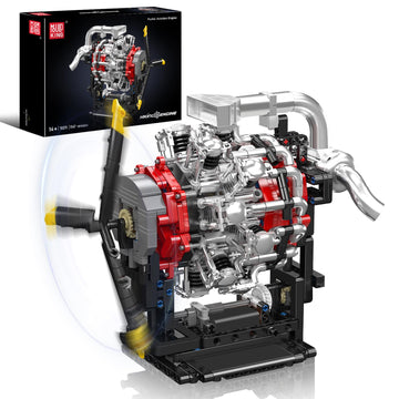 Mould King 10211 Radial Aircraft Engine Building Sets  Intelligent Chip Drive Engine Model Kit That Runs  Build Your Own STEM Model Engine  Gift for Age 14+/mature-themed Collections Enthusiasts (1147+ PCS)