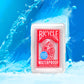 Bicycle Waterproof Red Playing Cards, Clear Plastic Playing Cards, Made from 30% Recycled Plastic, Perfect for Pool Games, Beach