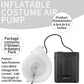 Wittocs Transparent Costume Fan Mini Blower Fan For Dinosaur Halloween Inflatable Blow Up Costume(Upgraded Version)
