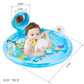 Flashbluer 4-In-1 Tummy Time Water Play Mat With Baby Mirror & Teethers And Rattles, Large Infant Newborn Toys, Suitable For 3 6 9 12 Month Baby Girl Or Boy Development