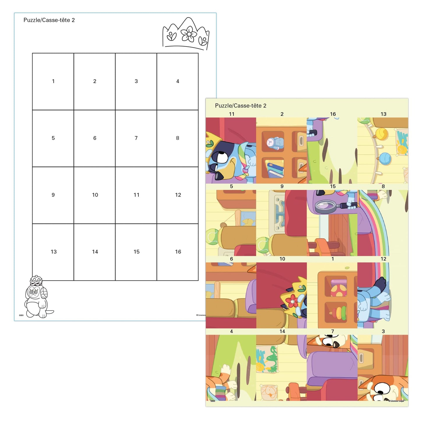 Trends International - Bluey Bandit and Chilli Adventures Sticker Puzzle Pack - 12 Puzzles, 4 Boards - Multicolor - Beginner - A