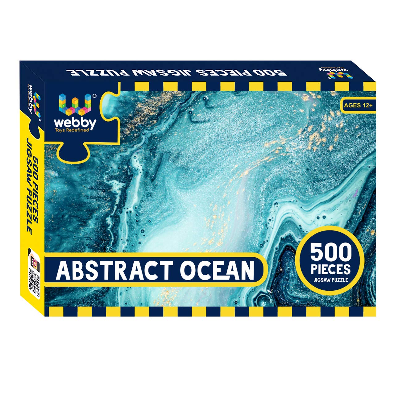 Webby Kid Abstract Ocean Jigsaw Puzzle, 500 Pieces