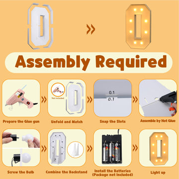 Imprsv 3Ft Light Up Numbers, Marquee Numbers For 10Th 30Th Birthday Decorations Anniversary Party Decor, Mosaic Numbers For Ball