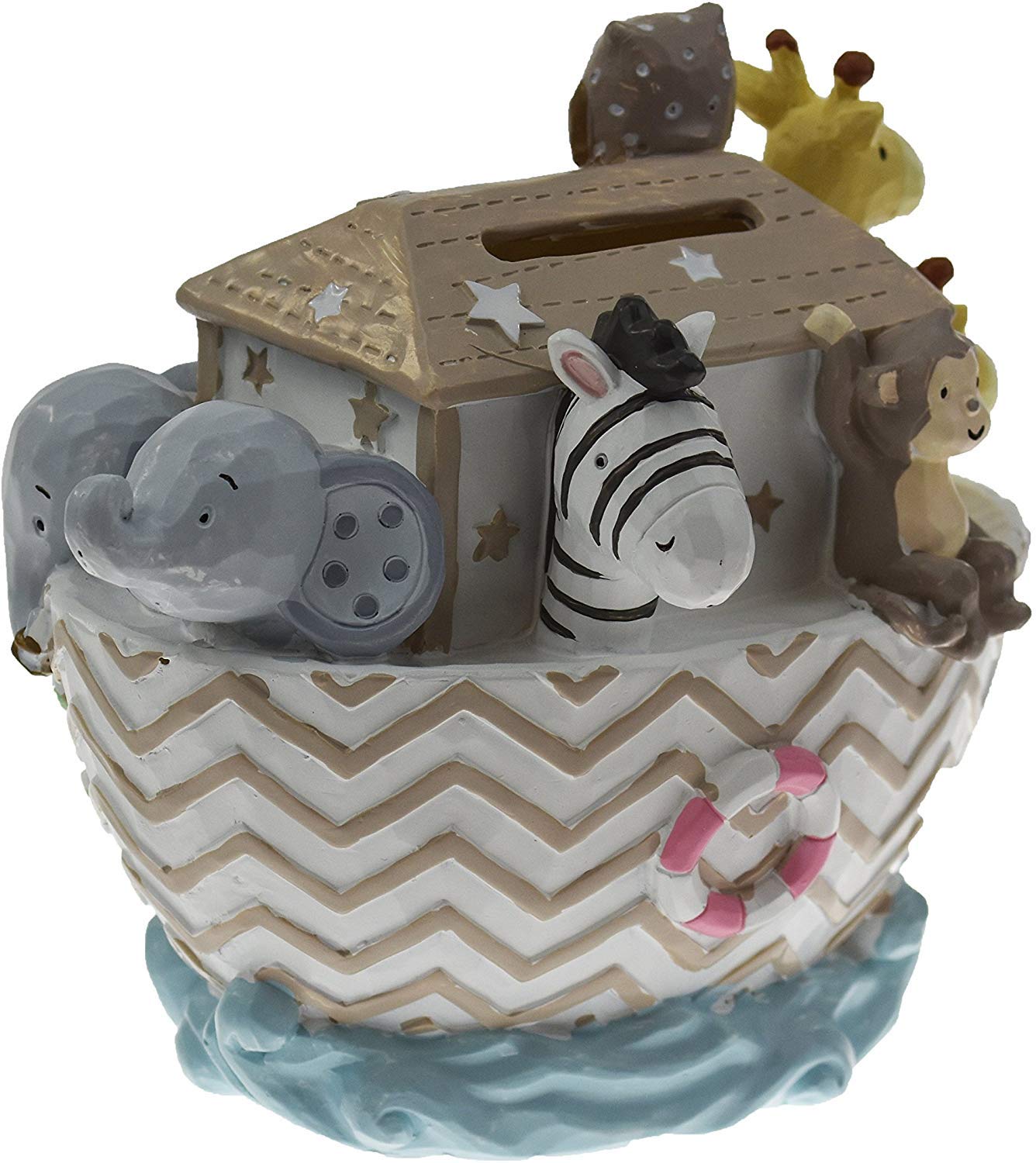 Oaktree Gifts Noah'S Ark Resin Money Bank