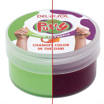 Color-Changing Sol Putty - Green To Purple By Delsol For Unisex - 1 Pc Putty