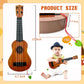 Kids Toy Ukulele Guitar,Classical 17Inch 4 String Mini Children Guitar With Pick,Educational Musical Instrument Toy For Toddlers