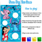 Stitch Party Supplies  Stitch Toss Games with 4 Bean Bags Set  Party Games Hanging Banner Outdoor tossing Game for Boys Girls  Stitch Party Activities Decorations Gifts