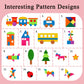 Craftstory 144 Pcs Shapes Felt-Board for Toddlers, Preschool Classroom Must Haves Learning Activities Tangram Toys Teacher Aide