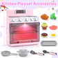 PLAY Toy Oven Kids Kitchen Playset, Kids Play Kitchen Set with 11 Accessories, Realistic Cooking Sounds & Lights, Pretend Play O