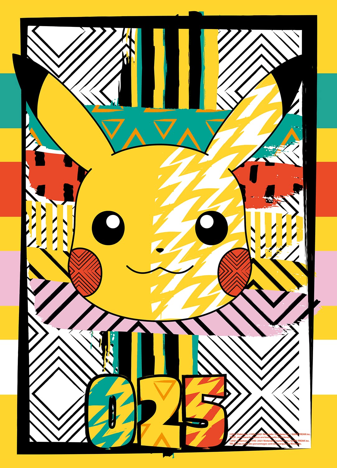 Buffalo Games - Pokemon -No. 25 Summer Pattern - 100 Piece Jigsaw Puzzle For Families -Challenging Puzzle Perfect For Game Nights - Finished Size Is 15.00 X 11.00