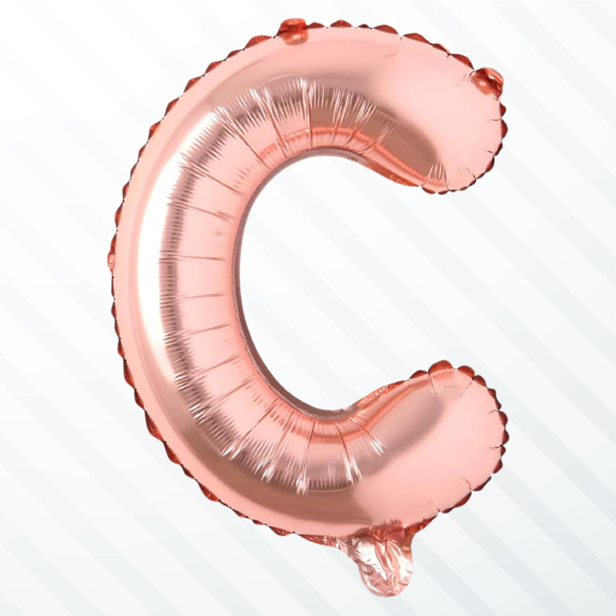 Flyloons Rose Gold C Alphabets Letter Foil Balloons Perfect for Birthday Decoration Items, Anniversary, Bachelorette, Wedding, F