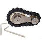 Bitopbi Stainless Steel Sprocket Fidgets Chain Fidget Cube Gears Linkage Bike Chain Novelty Fidget Block Kinetic Desk Toy Metal Edc Focus Meditation Break Bad Habits Adhd (Gold+Black)