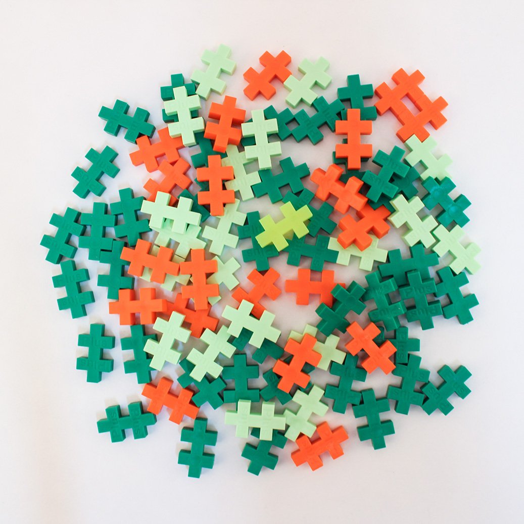 PLUS PLUS 3D Dinosaur Building Block Set - 70 Mini Interlocking Puzzle Pieces, Stegosaurus - Fun STEM Toy for Kids, Model 4168736