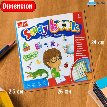 Funblast Interactive Children Book -Musical English Educational Phonetic Learning Book For 3 + Year Kids, Boys, Toddlers (Multic
